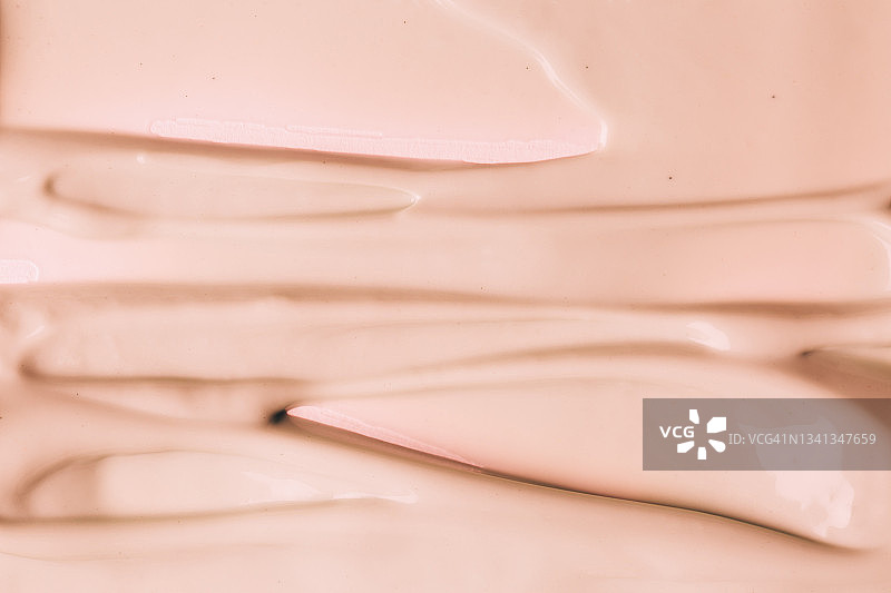 粉红色背景上的粉底，扁平风格图片素材