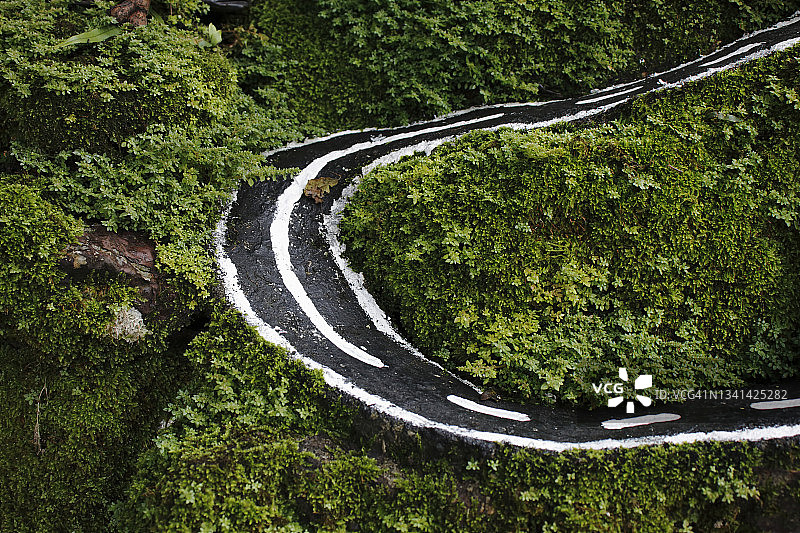 山区乡村道路模型图片素材