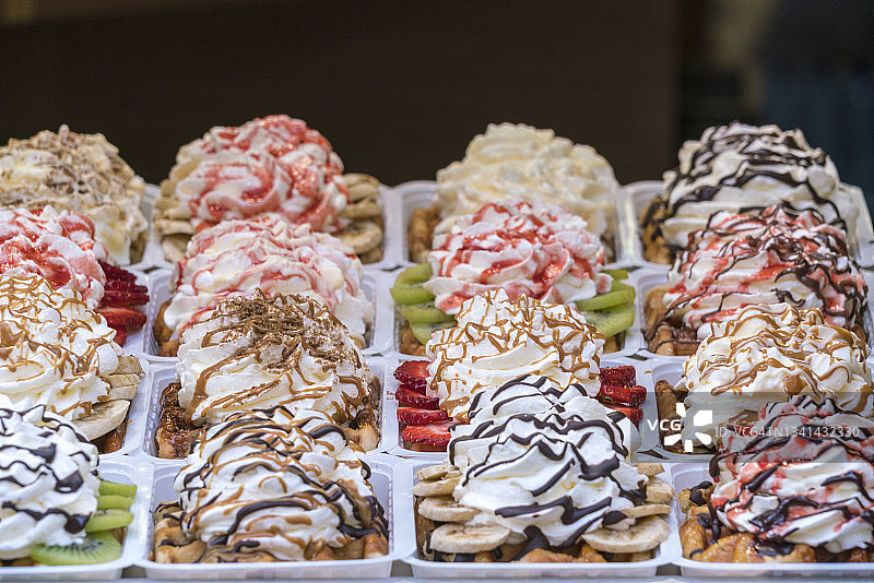 传统比利时糕点，布鲁塞尔图片素材