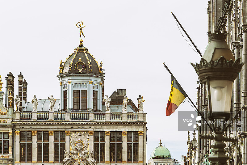 比利时布鲁塞尔市集广场图片素材