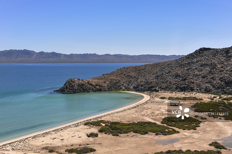 墨西哥南下加利福尼亚州穆莱格海滩海景图片素材