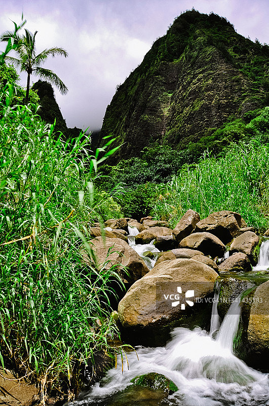 伊奥山谷州立公园，毛伊岛图片素材