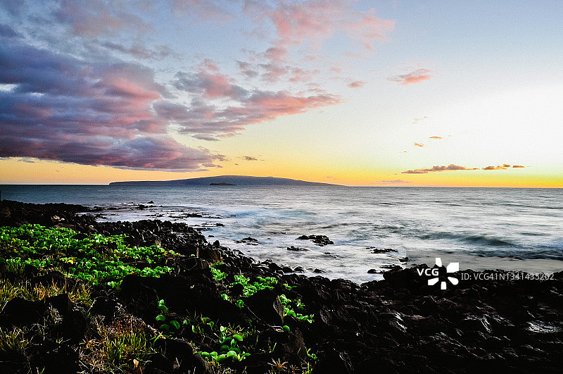 瓦ilea的毛伊岛日落图片素材