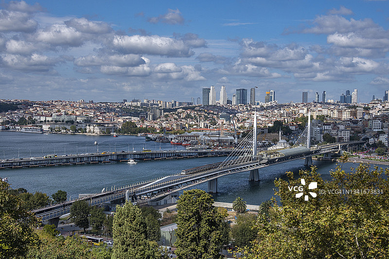 从苏莱曼尼耶清真寺眺望伊斯坦布尔图片素材