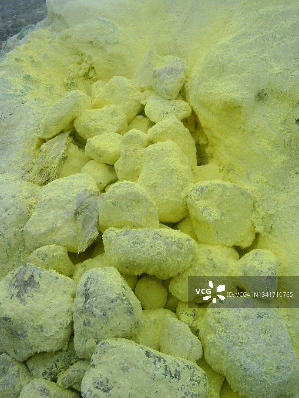 印度尼西亚卡罗县锡巴亚克山硫磺图片素材