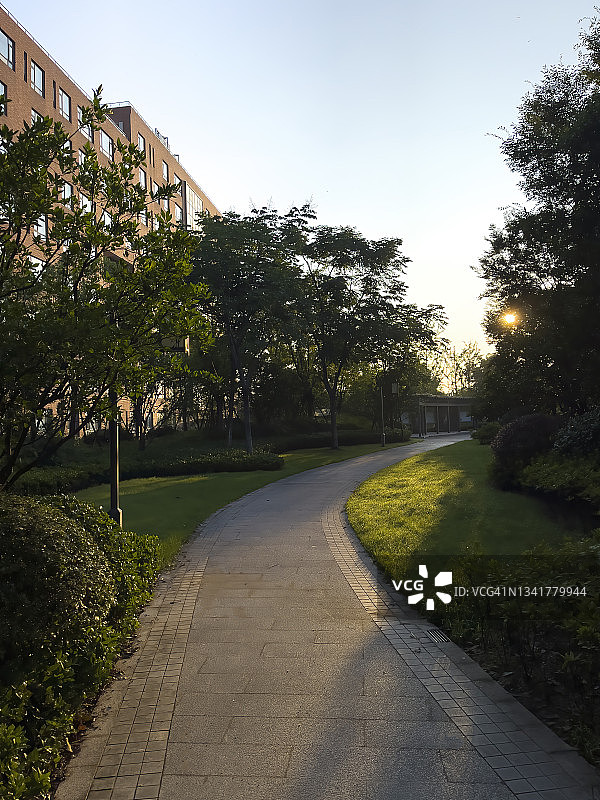 住宅区的小路图片素材