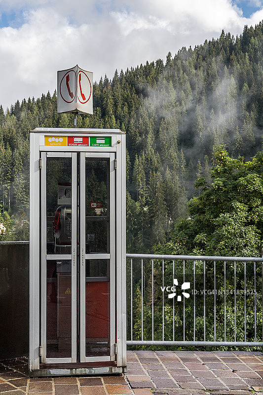 旧电话亭图片素材