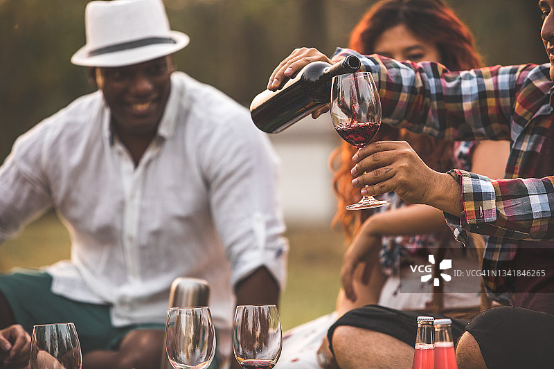 举杯庆祝友谊的时刻图片素材