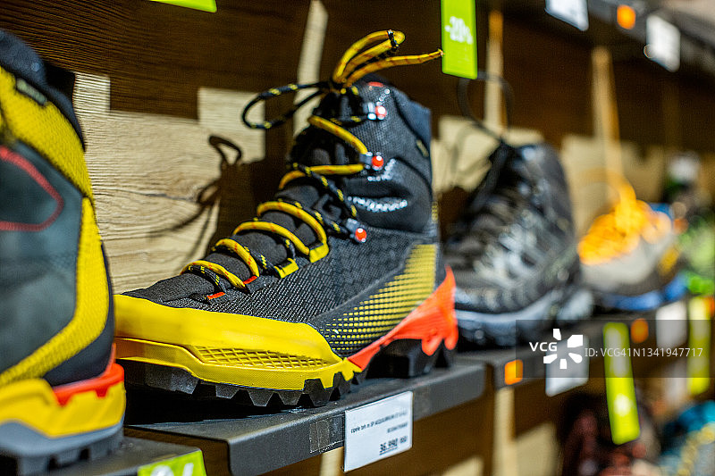 登山鞋特写图片素材