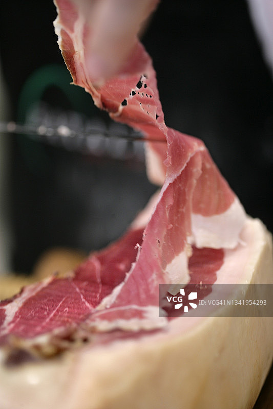切割意式火腿图片素材