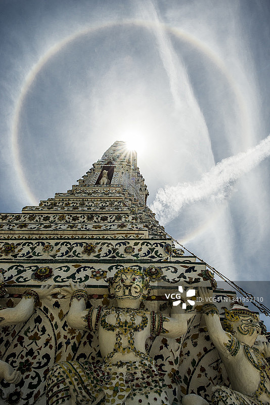 曼谷皇家 grounds 的假日现象图片素材