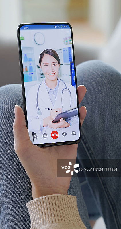 智能手机远程医疗概念图片素材