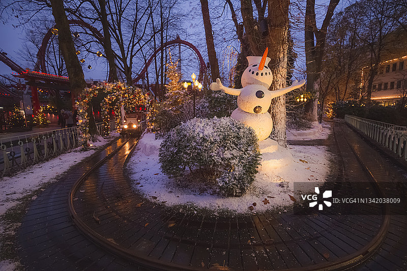 蒂沃利花园的圣诞节图片素材
