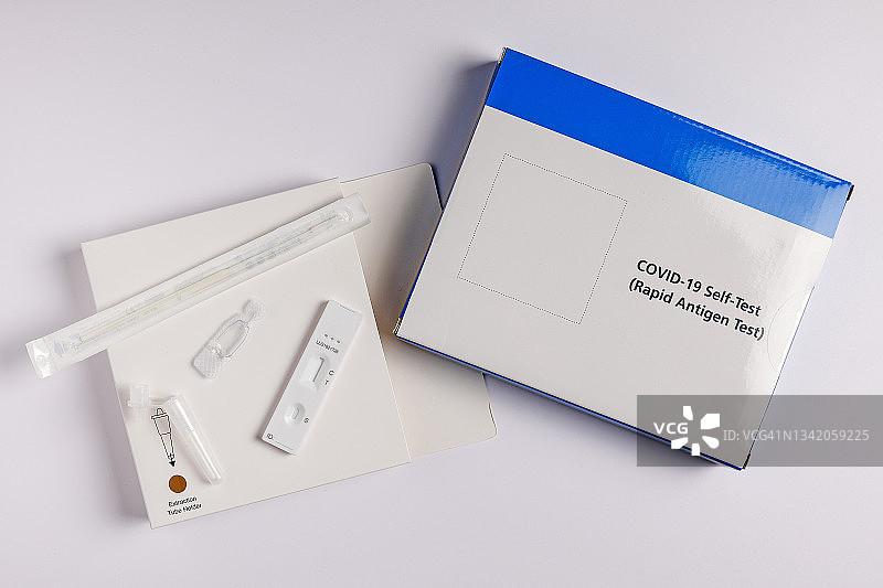 新冠病毒侧向流动自检试剂盒图片素材