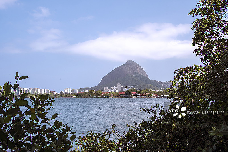 罗德里戈·德·弗雷塔斯湖，里约热内卢图片素材