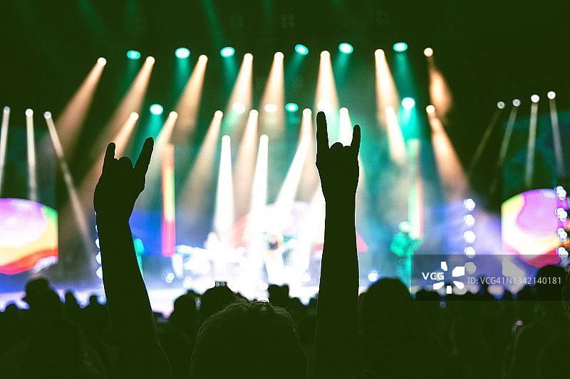音乐会人群剪影图片素材