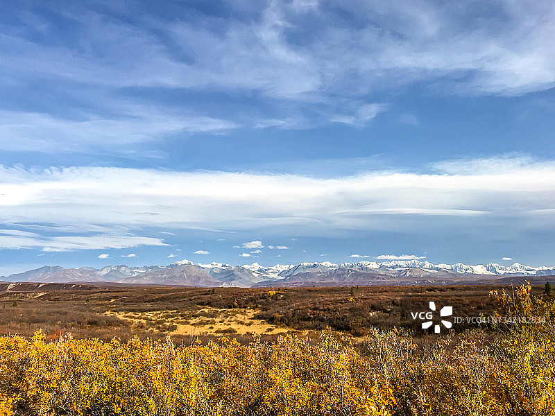 秋季穿越德纳里高速公路旅行图片素材