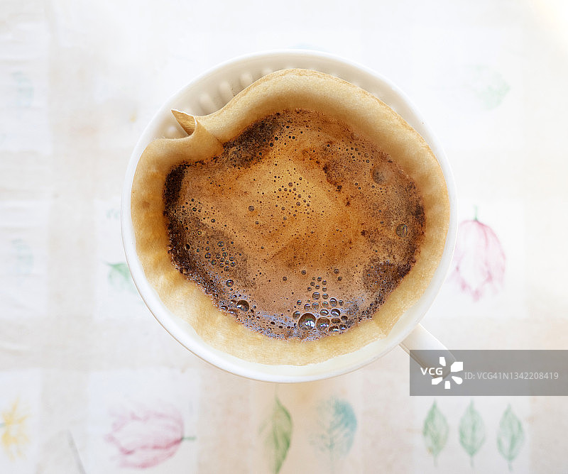 新鲜的过滤咖啡图片素材