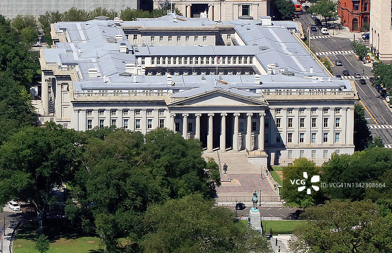 美国财政部，华盛顿特区图片素材