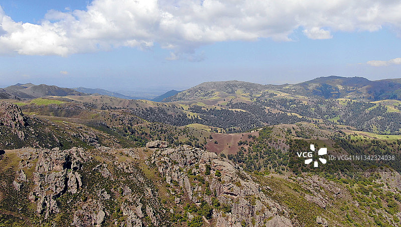 巴莱山脉航拍景色图片素材