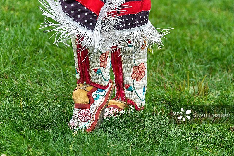 加拿大的第一民族传统舞蹈图片素材