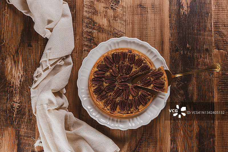 节日自制山核桃派图片素材