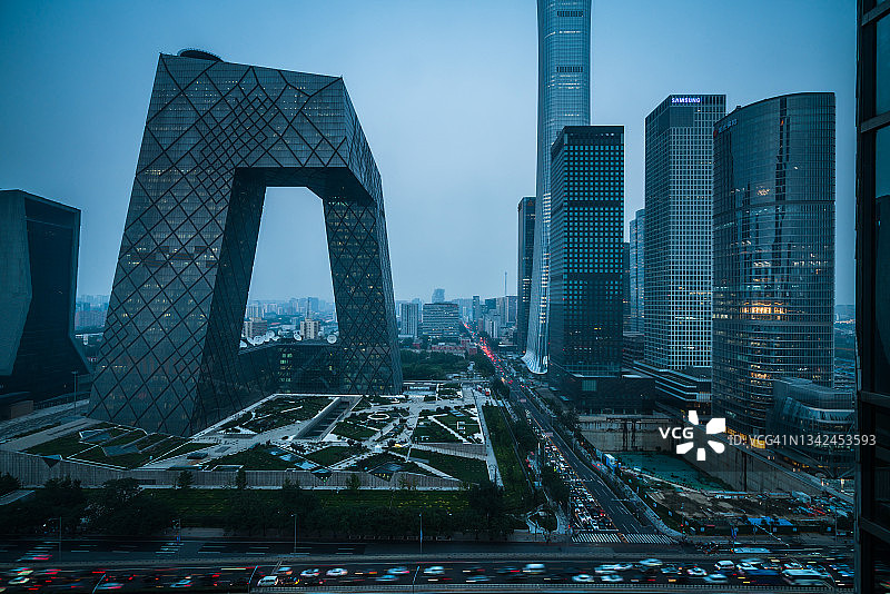 北京CBD城市景观图片素材