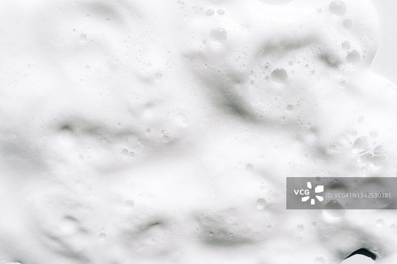 白色泡沫纹理背景：洁面乳，扁平风格图片素材