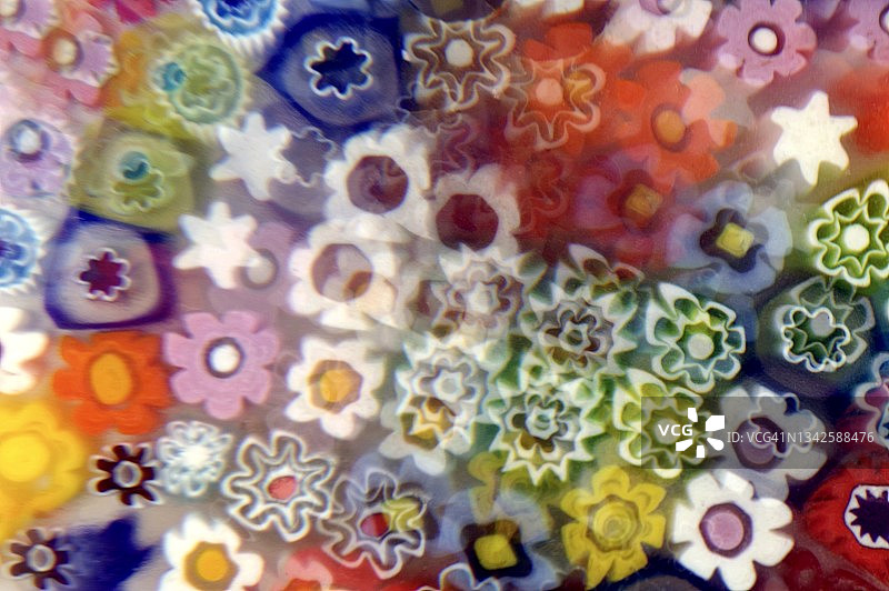 千花玻璃双重曝光图片素材