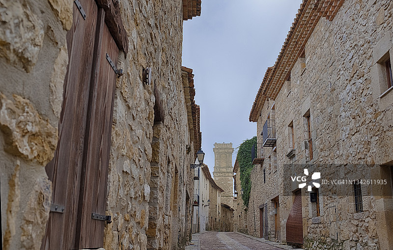 西班牙中世纪村庄Culla图片素材