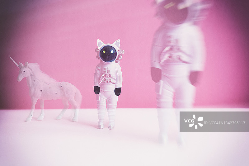 宇航员猫图片素材