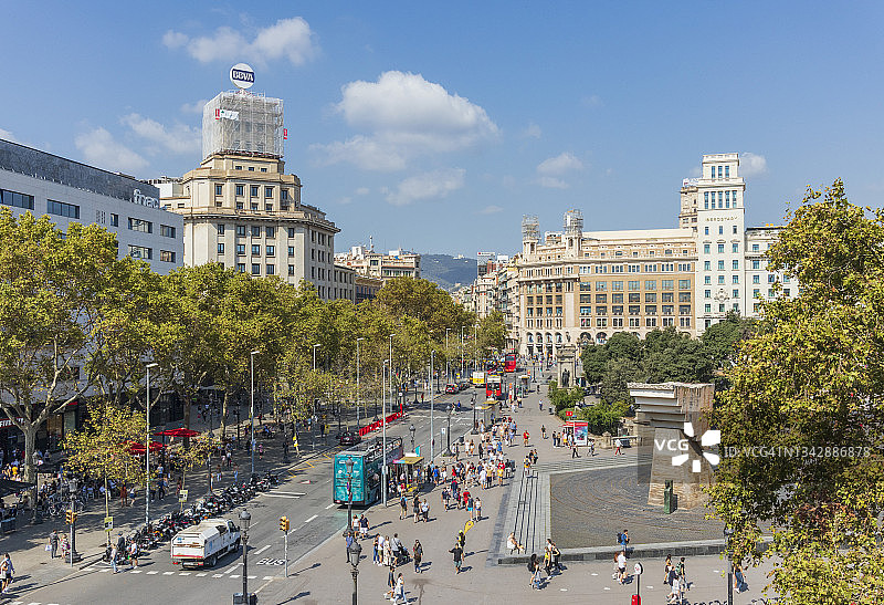 巴塞罗那加泰罗尼亚广场图片素材