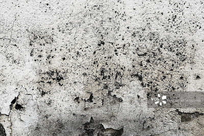 带有霉菌、污垢和剥落油漆的刮痕墙壁老式纹理图片素材