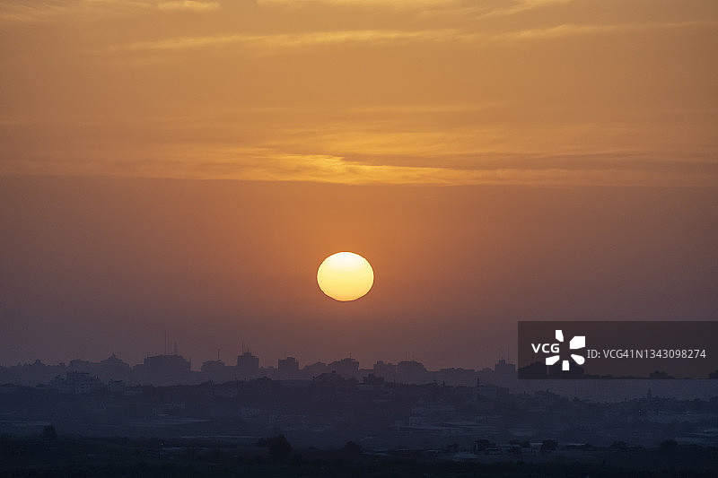 以色列-加沙边界图片素材