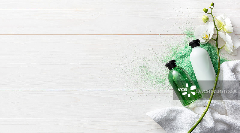 健康：水疗产品静物图片素材