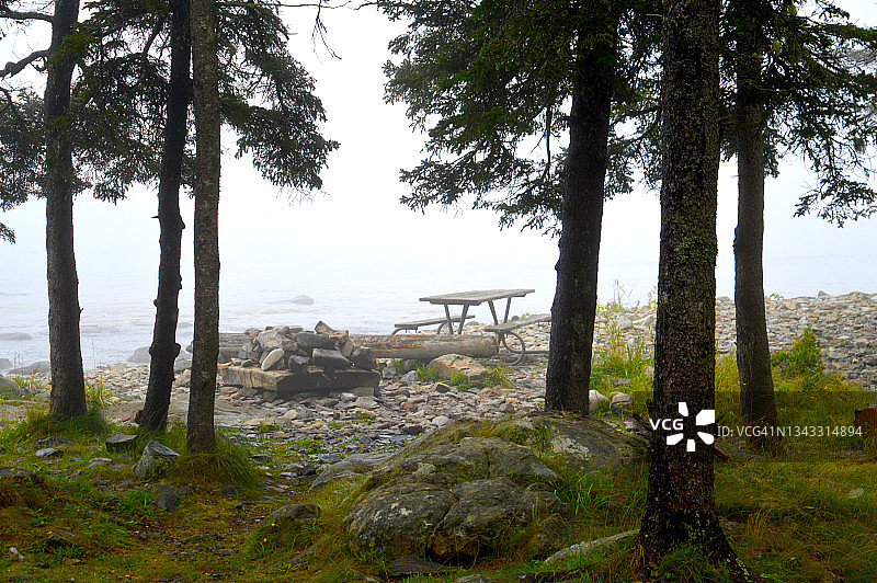 缅因州阿卡迪亚国家公园贝内特湾图片素材