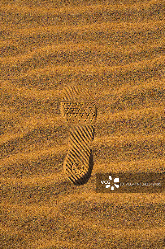 撒哈拉沙漠足迹图片素材