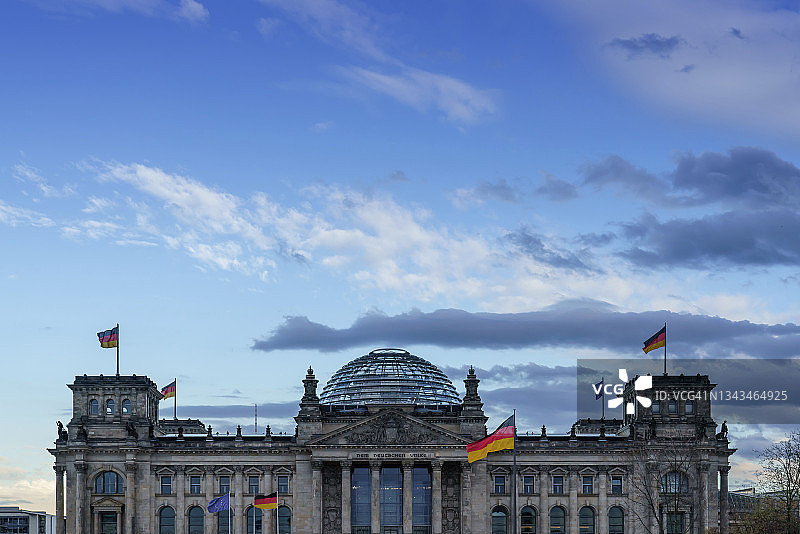 德国国会大厦（德国联邦议院，柏林/德国）图片素材