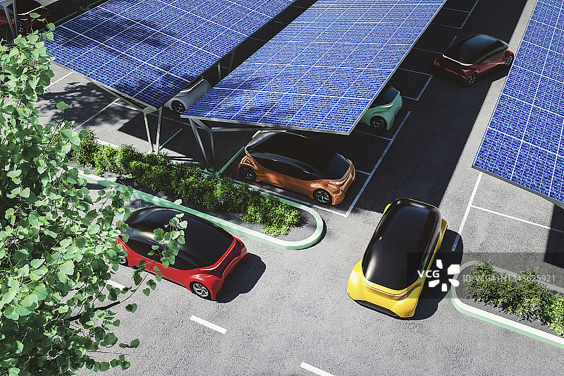 未来自动驾驶电动概念车图片素材