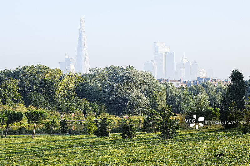 伦敦公园城市天际线景观图片素材