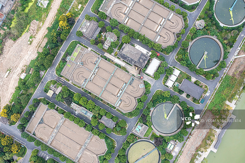 城市污水处理厂图片素材