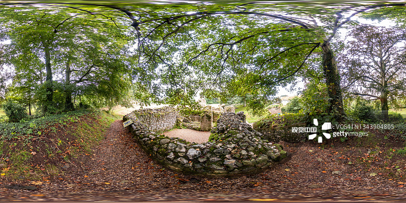 诺福克郡北埃尔姆汉姆教堂360度球形全景图片素材