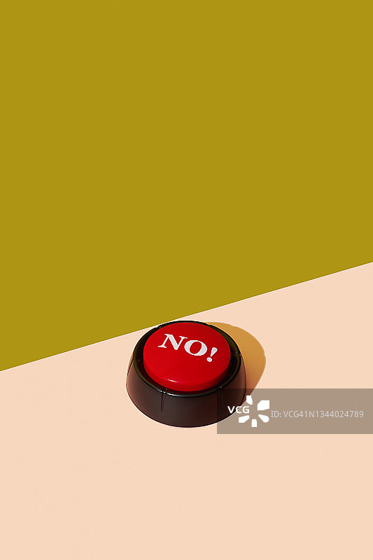 红色“否”字按钮图片素材