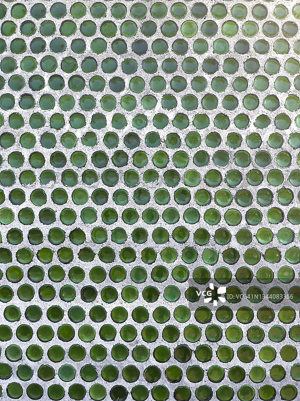 有规则排列的圆形玻璃板图案图片素材