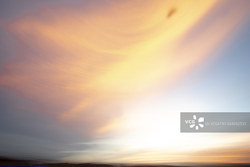 云层形态学 - 夕阳云图片素材