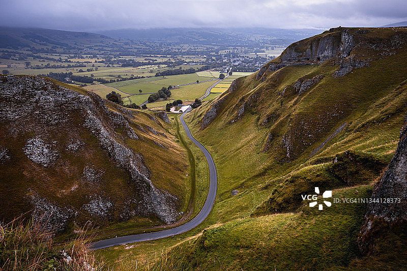 英格兰峰区温纳茨隘口日出图片素材