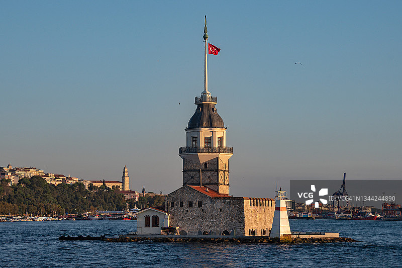 土耳其伊斯坦布尔的少女塔图片素材