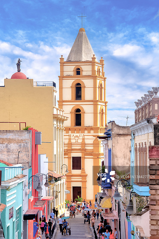 古巴卡马圭的拉索莱达教堂图片素材