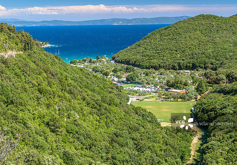 克罗地亚伊斯特拉夸内尔湾拉巴克图片素材