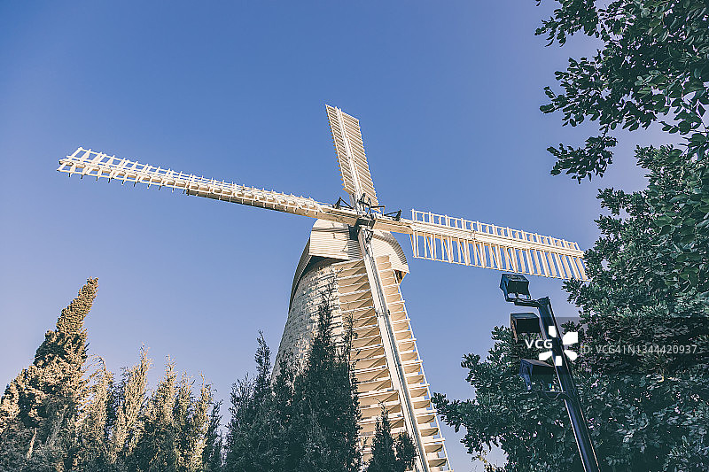 耶路撒冷蒙特菲奥雷风车图片素材